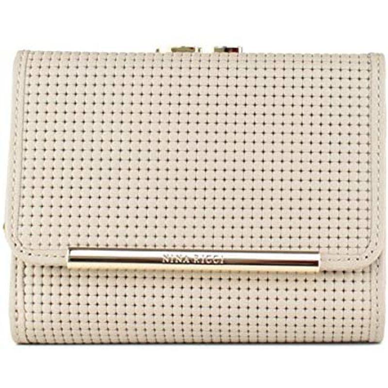 ニナリッチ 財布 レディース 折財布 3つ折財布 ミニ財布 がま口 ブランド 本皮 アルテミス 85 1653 ベージュ 40 Montee41 通販 Yahoo ショッピング