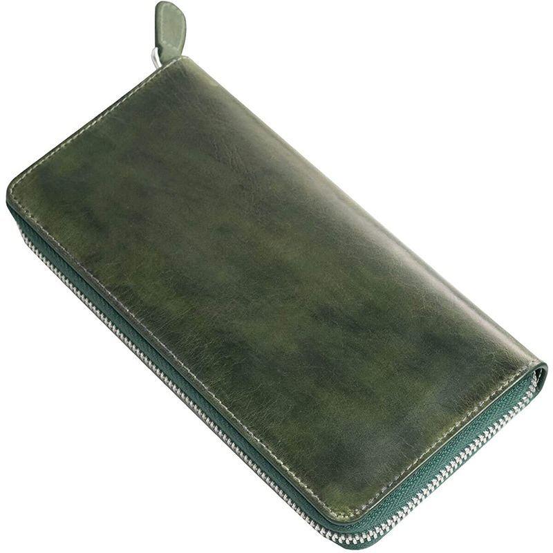 大きい割引 Dom Tea 長財布 メンズ 本革 ブライドルレザー ラウンドファスナー 財布 牛革 レザー 小銭入れ 大容量 カード入れ サイフ ビジネスバッグ Upzambia Org