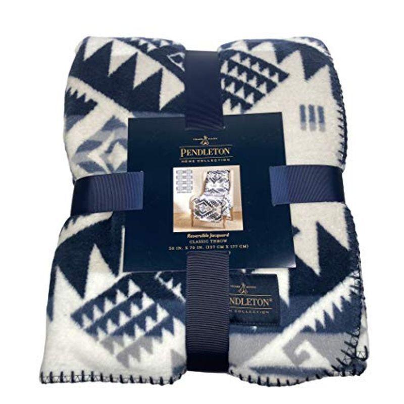 Pendleton Classic Throw 大判ひざかけ ブルー ホワイト柄 004 Montee41 通販 Yahoo ショッピング