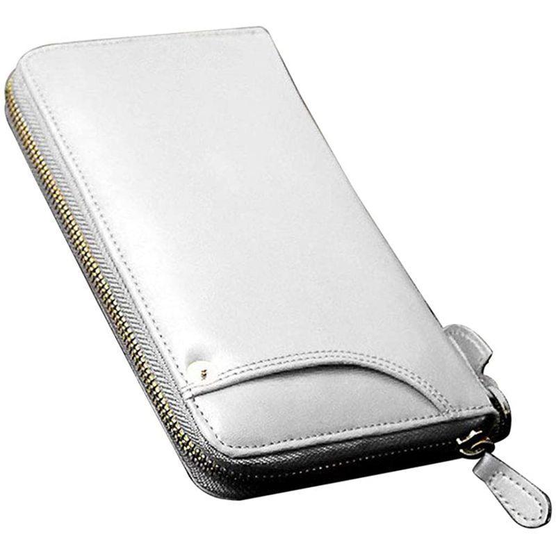 オンライン限定商品 本革使用 ラウンドファスナー式長財布 Wh メンズ財布 Ig 3 カードスライダー付き 長財布 Safecity uiginfo Com