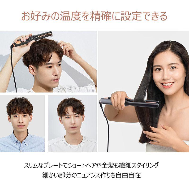 Mocreo ヘアアイロン スリムアイロン スリムヘアアイロン 細い メンズ ストレート カール 2way 11ｍｍ 130 230 温度 Montee41 通販 Yahoo ショッピング
