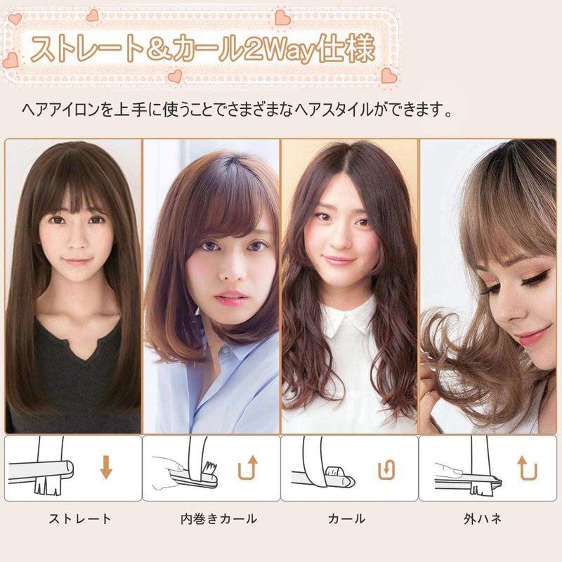 Keynice ヘアアイロン コードレス ストレート カール 2way ミニ Usb充電式 165 185 5 三段階温度設定可能 自 Montee41 通販 Yahoo ショッピング