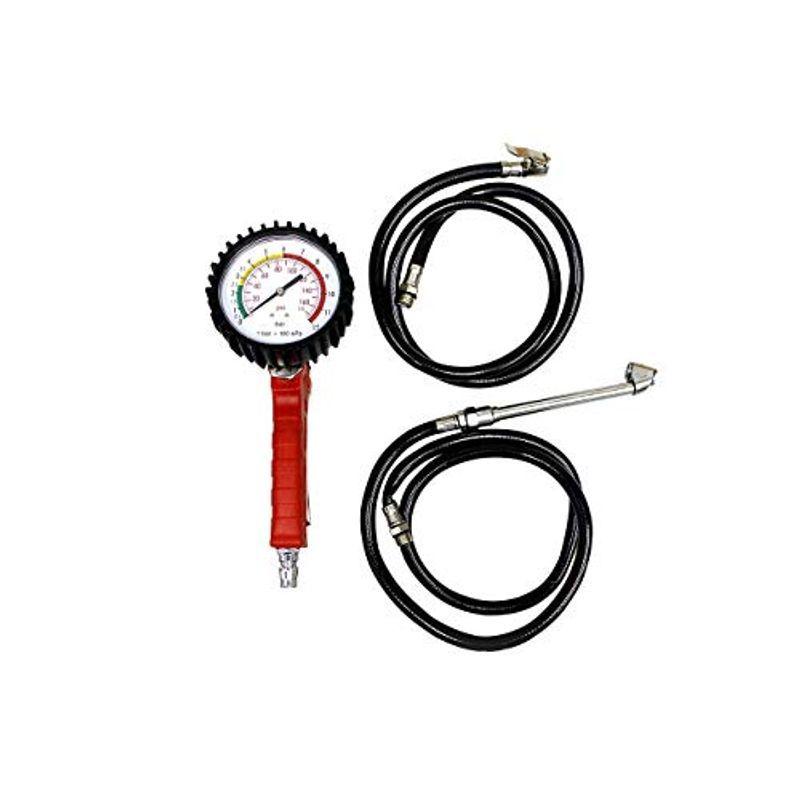 エアータイヤゲージ ビッグゲージ ロングホース 樹脂製 乗用車 大型車 トラック タイヤ ダブルタイヤ 空気圧測定 空気入れ 工具 60日保 内装用クリーナー Robertoortiz Com Co