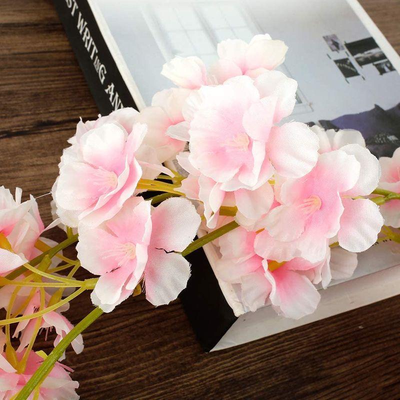 Steppiano 桜 造花 桜の花 シルクフラワー 桜 1 8m 枯れない花 人工造花 フェイクフラワー インテリア 壁掛け 桜の花 花輪 Montee41 通販 Yahoo ショッピング