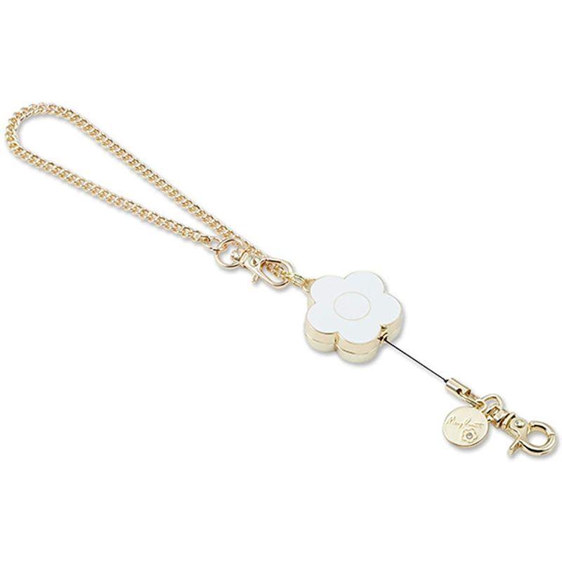 マリークワント Mary Quant マリクワ マリークアント シンプルデイジーリール Quant マリクワ マリークアント シンプルデイジーリール キーホルダー Montee41のマリークワント ホワイト Montee41