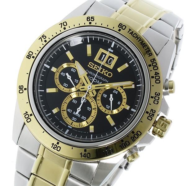 セイコー SEIKO クロノグラフ クオーツ メンズ 腕時計 SPC232P1 ブラック(13226円)