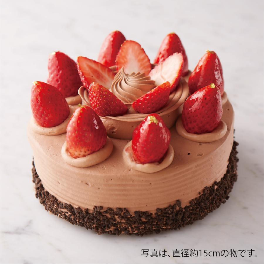 生チョコデコレーション（直径約21cm）【店鋪受取】＊お受け取りの４営業日前までにご予約ください。＊当日・翌日・3日前・12/21〜25日のお引渡しできません。 | 