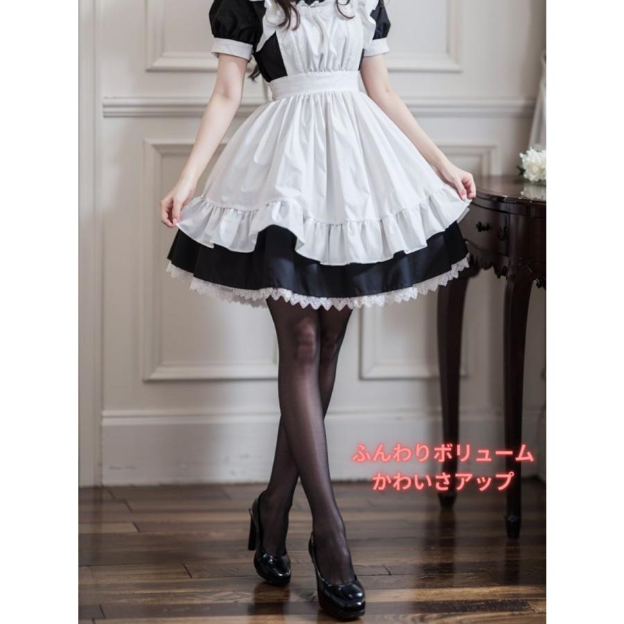 パニエ 白 チュチュ ボリュームスカート ロリータ ワンピース メイド服