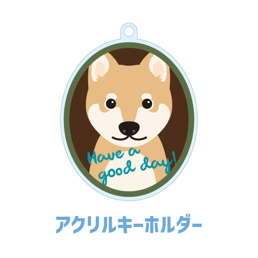柴犬 かわいい キーホルダー アクリル 犬 イヌ グッズ オリジナルイラスト プレゼント 贈り物 記念品 | 