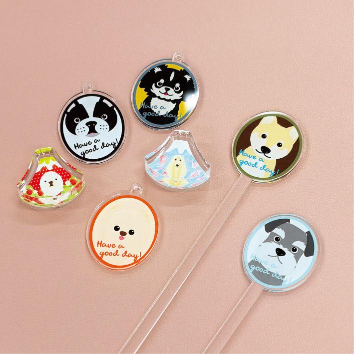 秋田犬 かわいい キーホルダー アクリル 犬 イヌ グッズ オリジナルイラスト プレゼント 贈り物 記念品 |  | 06