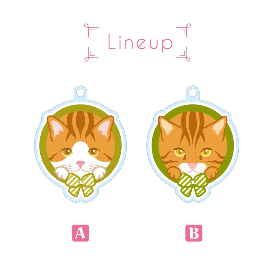 茶トラ かわいい キーホルダー 猫 ネコ アクリル グッズ オリジナルイラスト プレゼント 贈り物 記念品 |  | 02