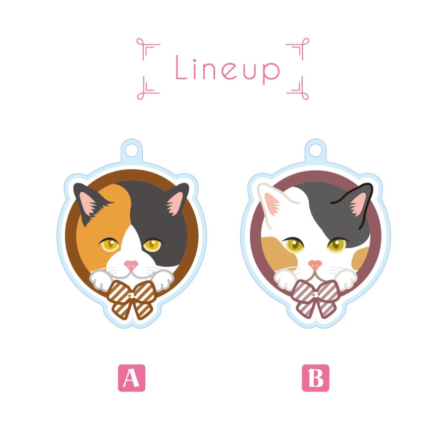 三毛猫 ミケ かわいい キーホルダー 猫 ネコ アクリル グッズ オリジナルイラスト プレゼント 贈り物 記念品 |  | 02
