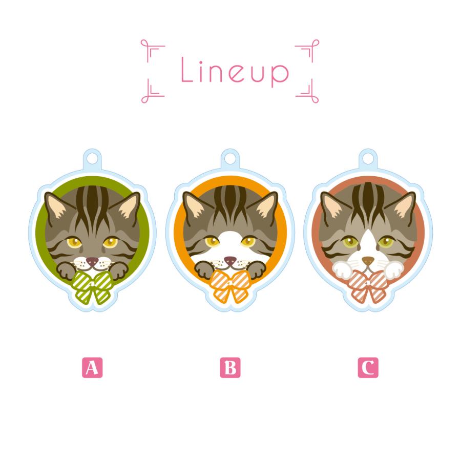 キジトラ かわいい キーホルダー 猫 ネコ アクリル グッズ オリジナルイラスト プレゼント 贈り物 記念品 |  | 02