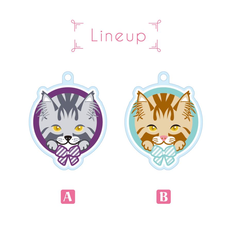 メインクーン かわいい キーホルダー 猫 ネコ アクリル グッズ オリジナルイラスト プレゼント 贈り物 記念品 |  | 02