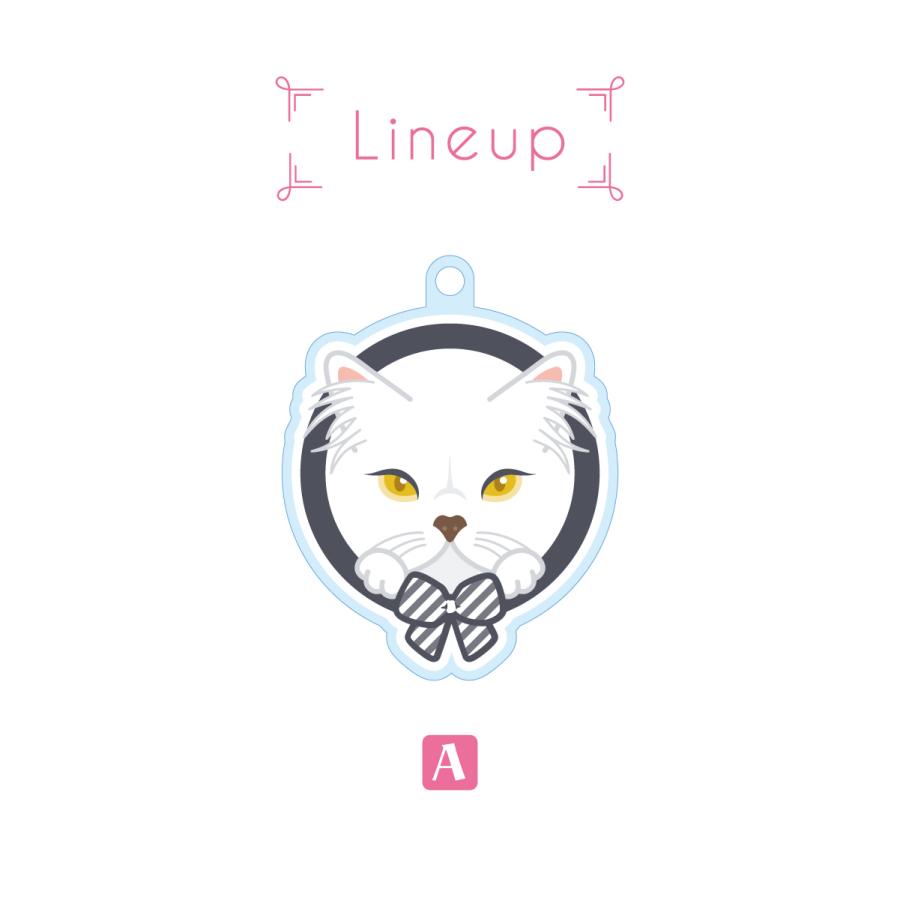 ペルシャ かわいい キーホルダー 猫 ネコ アクリル グッズ オリジナルイラスト プレゼント 贈り物 記念品 |  | 02