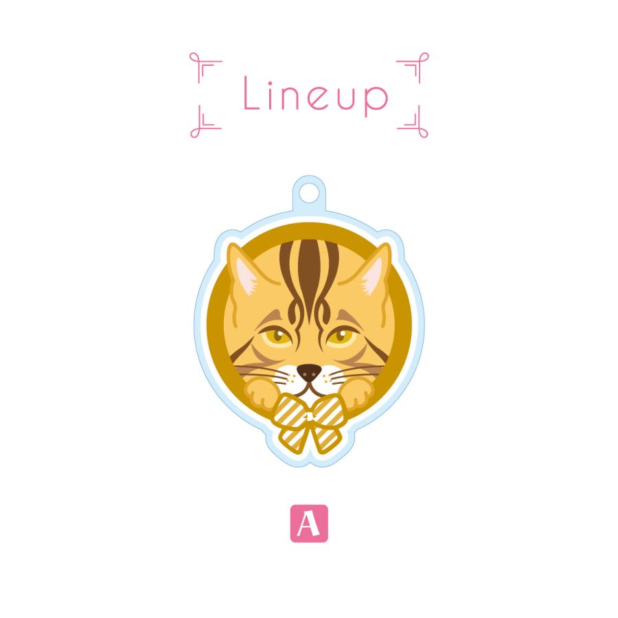 ベンガル かわいい キーホルダー 猫 ネコ アクリル グッズ オリジナルイラスト プレゼント 贈り物 記念品 |  | 02