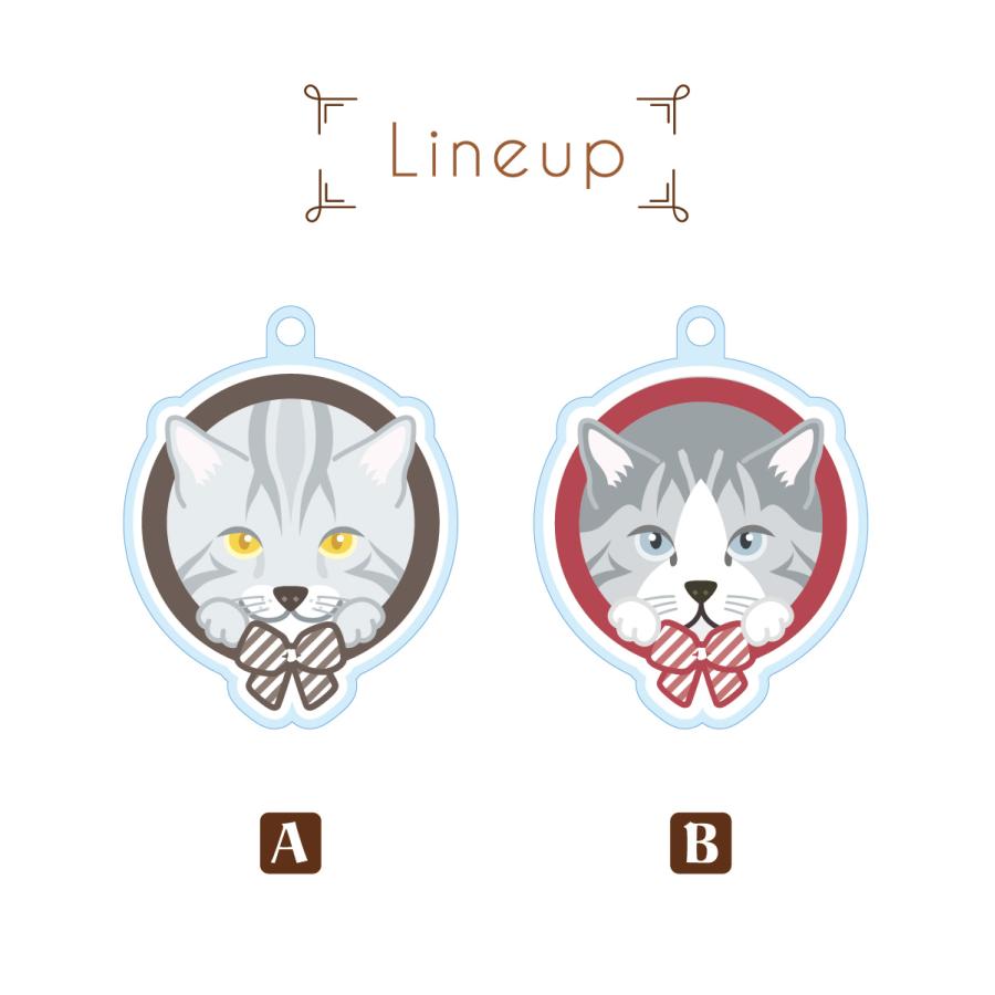 サバトラ かわいい キーホルダー 猫 ネコ アクリル グッズ オリジナルイラスト プレゼント 贈り物 記念品 |  | 02