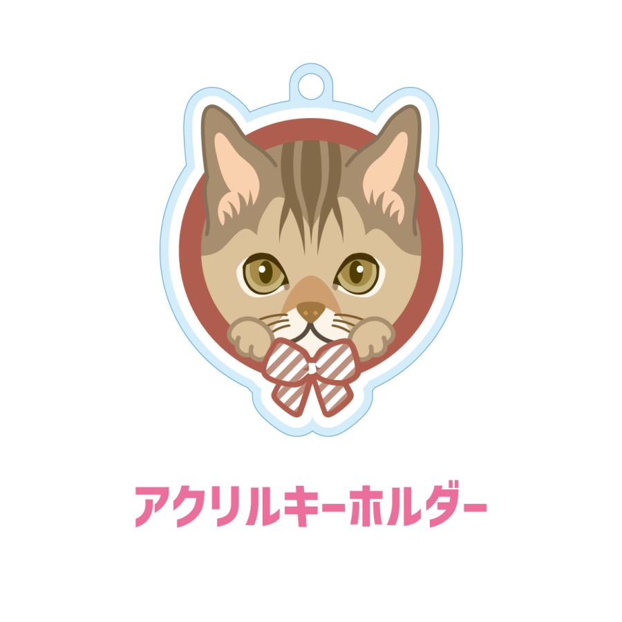シンガプーラ かわいい キーホルダー 猫 ネコ アクリル グッズ オリジナルイラスト プレゼント 贈り物 記念品 | 