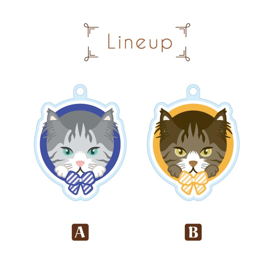 サイベリアン かわいい キーホルダー 猫 ネコ アクリル グッズ オリジナルイラスト プレゼント 贈り物 記念品 |  | 02