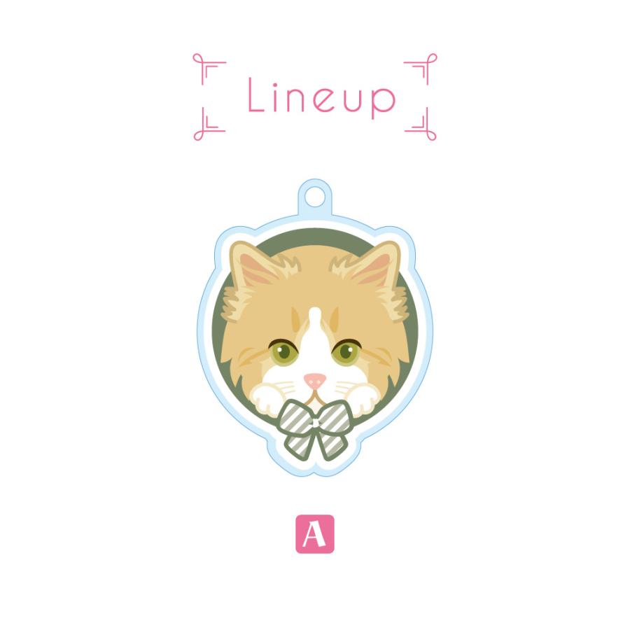 ラガマフィン かわいい キーホルダー 猫 ネコ アクリル グッズ オリジナルイラスト プレゼント 贈り物 記念品 |  | 02