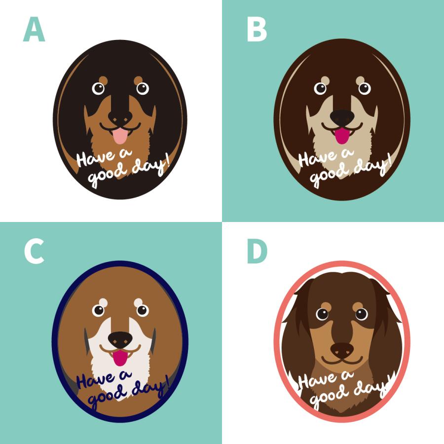 ステッカー　ミニチュアダックスフンド　犬　車　ポスト　玄関　かわいい　わんこ　防犯 |  | 02