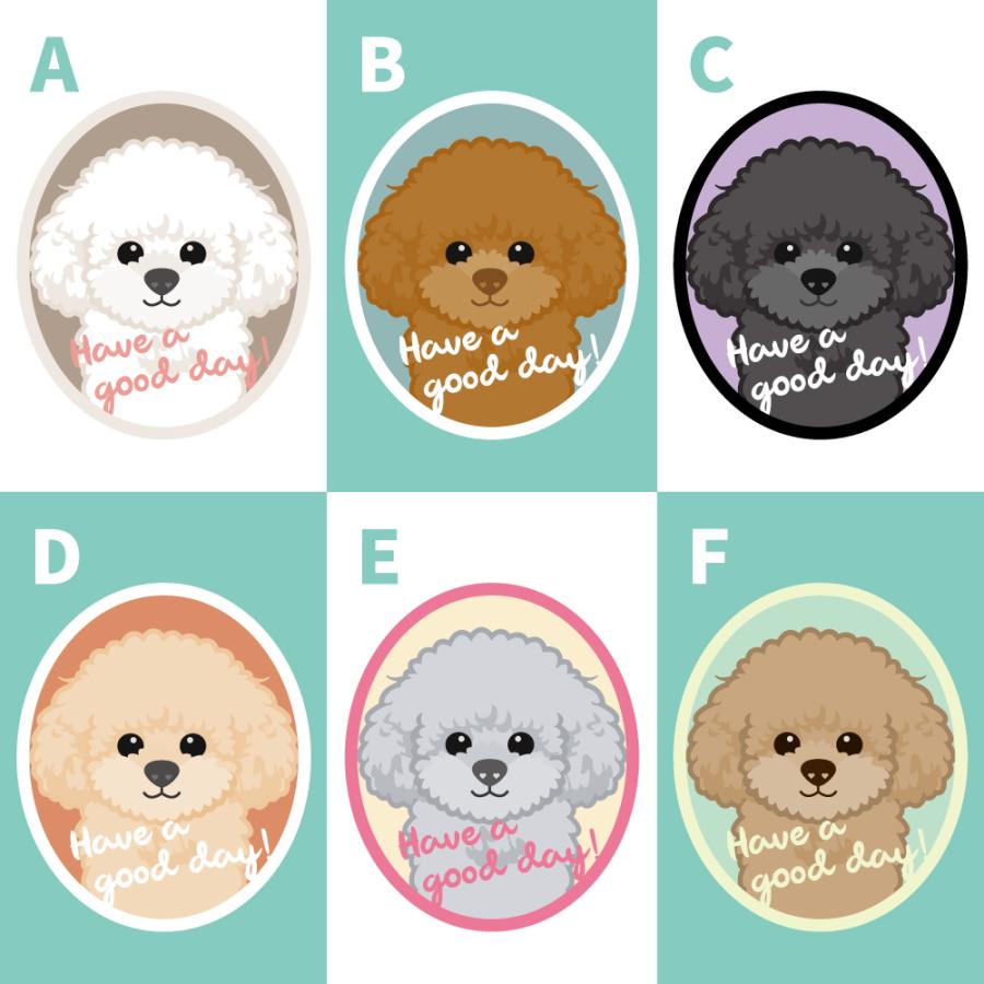 ステッカー　プードル　犬　車　ポスト　玄関　かわいい　わんこ　防犯 |  | 02