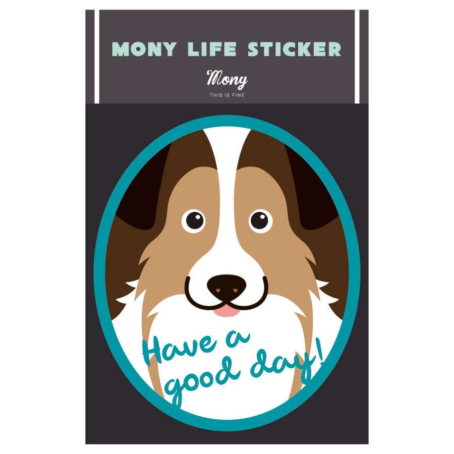 ステッカー　シェットランドシープドッグ　犬　車　ポスト　玄関　かわいい　わんこ　防犯 | 