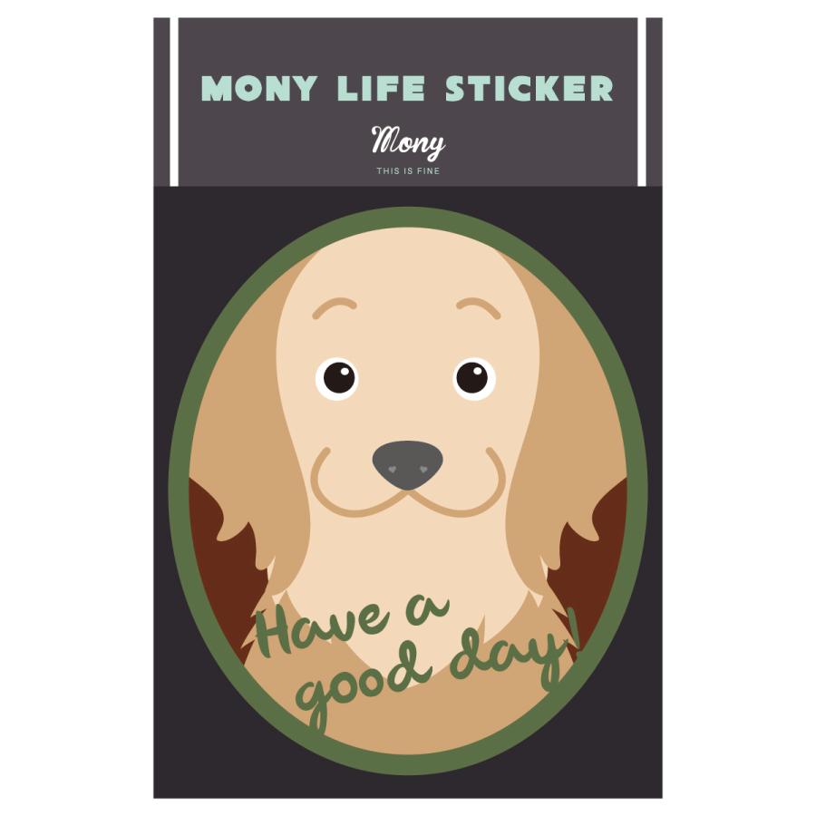 ステッカー　ゴールデンレトリバー　犬　車　ポスト　玄関　かわいい　わんこ　防犯 | 