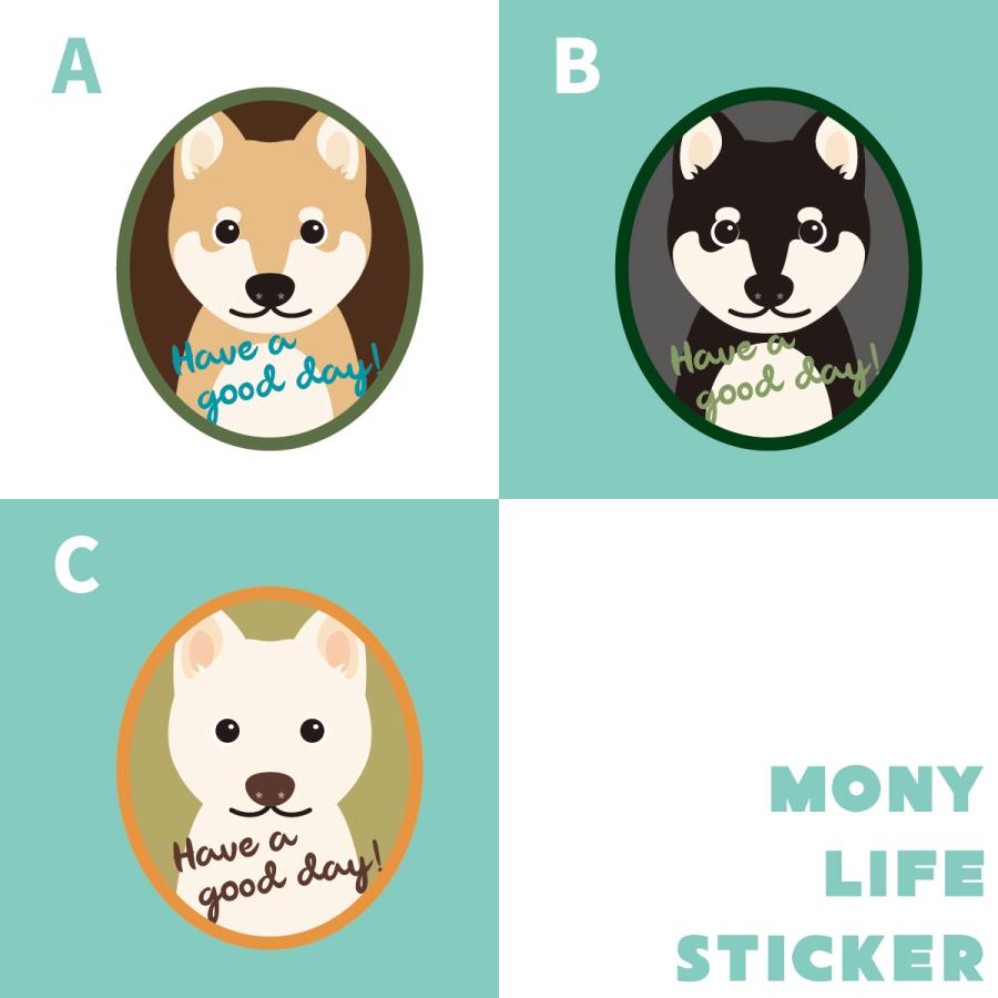 ステッカー　柴　犬　車　ポスト　玄関　かわいい　わんこ　防犯 |  | 02