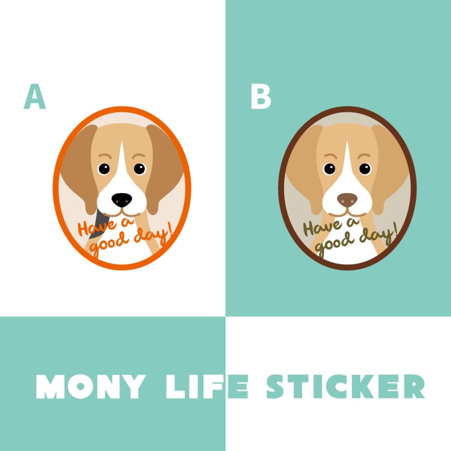 ステッカー　ビーグル　犬　車　ポスト　玄関　かわいい　わんこ　防犯 |  | 02