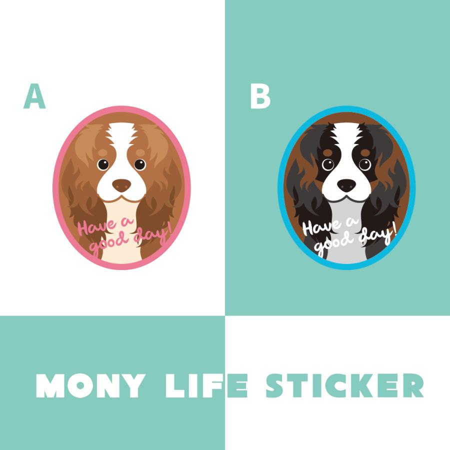 ステッカー　キャバリア　犬　車　ポスト　玄関　かわいい　わんこ　防犯 |  | 02