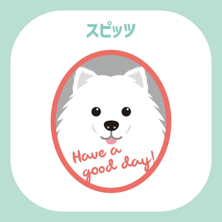 ステッカー　スピッツ　犬　車　ポスト　玄関　かわいい　わんこ　防犯 |  | 02
