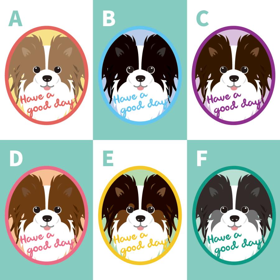 ステッカー　パピヨン　犬　車　ポスト　玄関　かわいい　わんこ　防犯 |  | 02