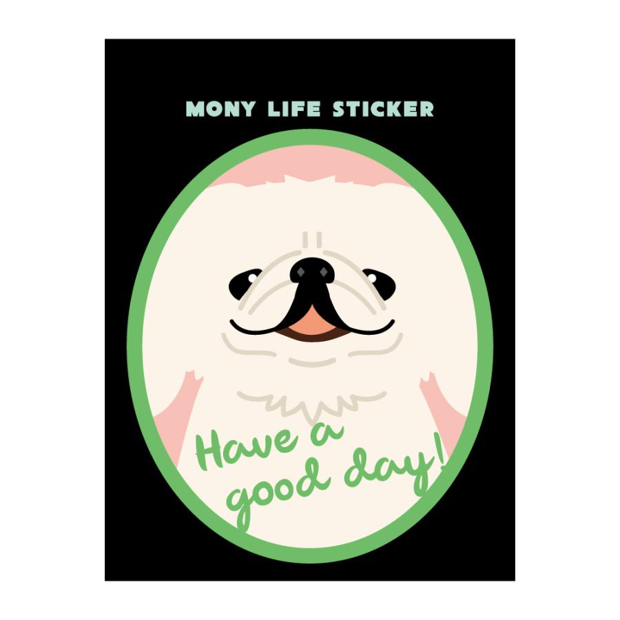 ステッカー　ペキニーズ　犬　車　ポスト　玄関　かわいい　わんこ　防犯 | 