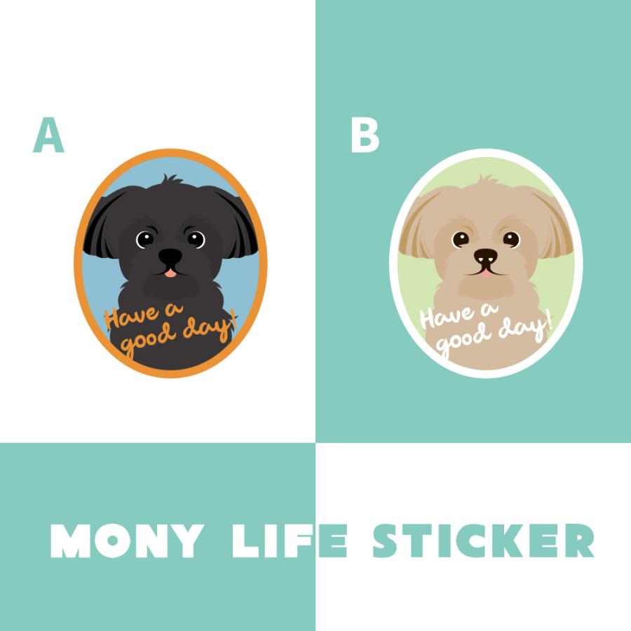 ステッカー　ミックス　犬　車　ポスト　玄関　かわいい　わんこ　防犯 |  | 02