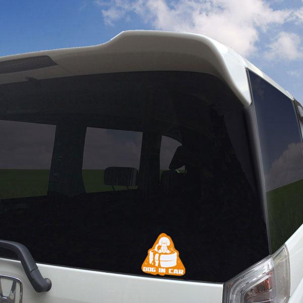 ノリ乗りステッカー　プードル  犬　車　インカーステッカー　プレゼント　かわいい |  | 04