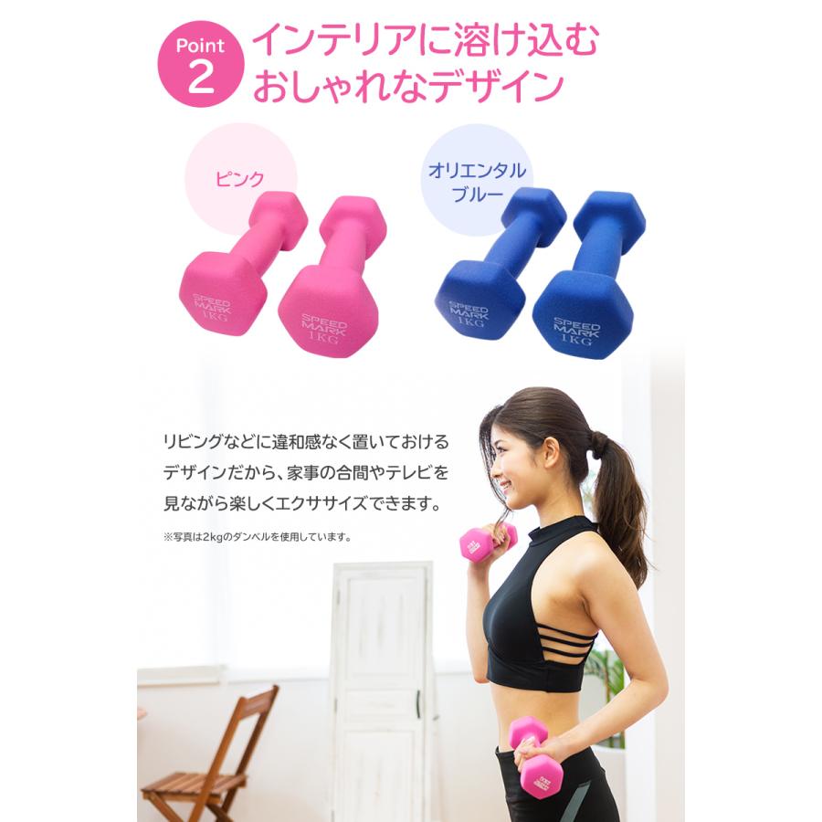 ダンベル 女性 1kg 2個セット ダイエット 女性用 エクササイズ 二の腕 痩せ 引き締め カラー ダンベル 1キロ 送料無料 満点ポイント 通販 Yahoo ショッピング