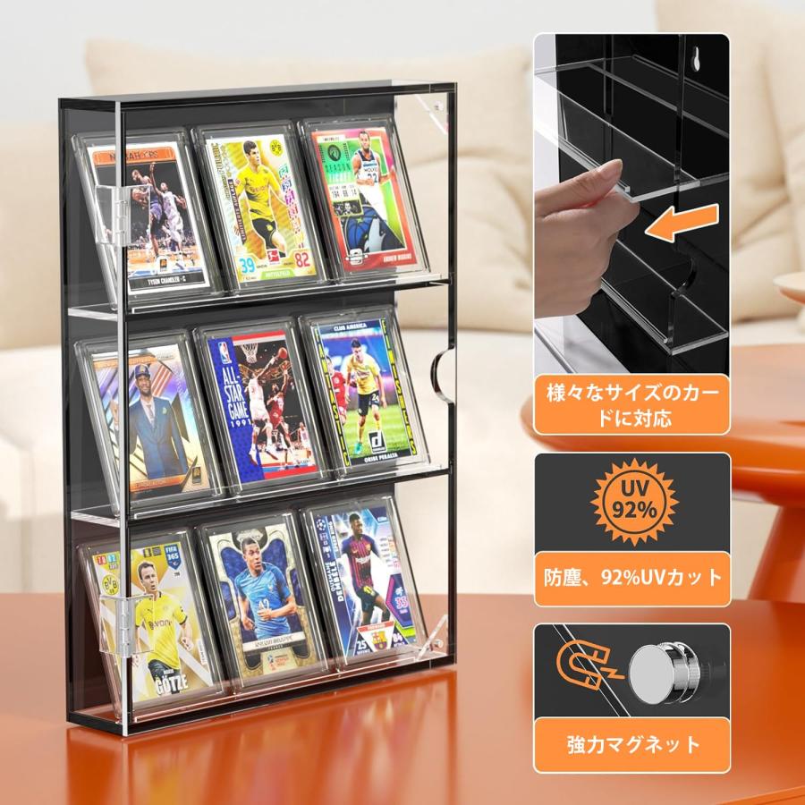 カードローダー スクリューダウン Uvカット トレカケース カードディスプレイ トレカディスプレイ マグネットローダー ショーケース カード 