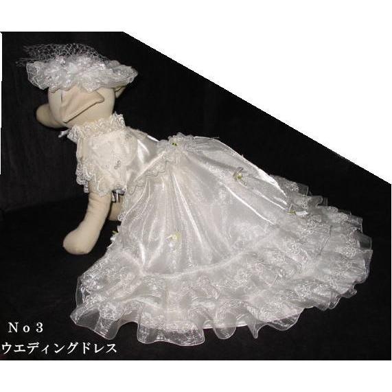 犬服　ウエデイングドレス　wed-3