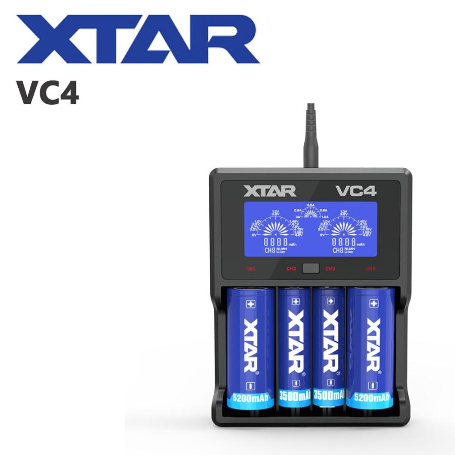 電子タバコ VAPE 用 XTAR VC4 充電器｜moon-river