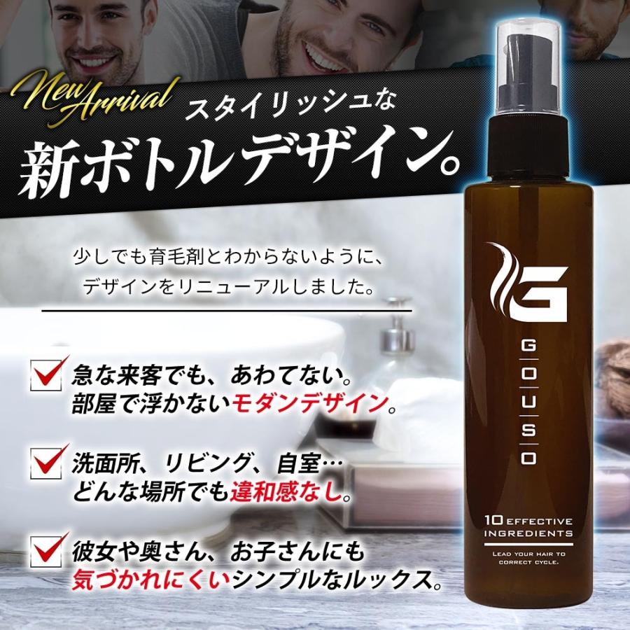 【LINEギフト用】育毛剤 豪爽 薬用育毛剤 育毛トニック 発毛剤 スカルプ 育毛 薄毛 ヘアケアソムリエ美容師 育毛マッサージ マニュアル付　医薬部外品｜moon-sea｜02