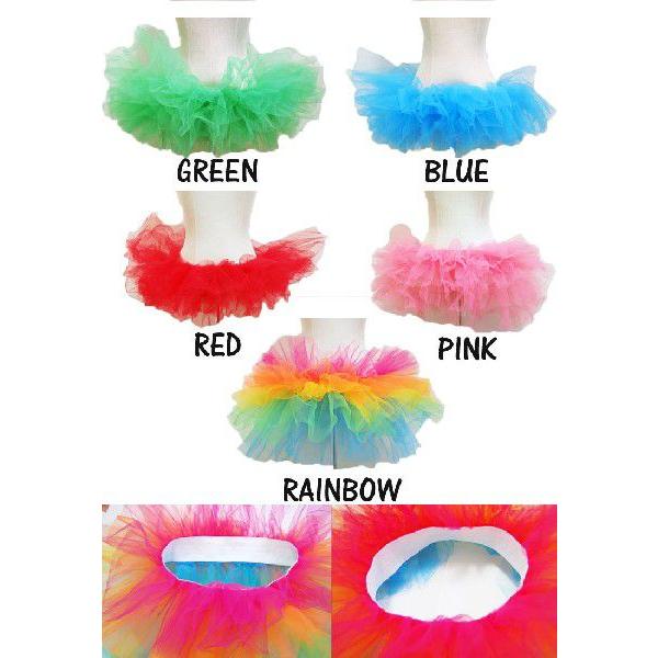 カラフルスーパーボリュームミニパニエ5色/ミニスカート/ピンク/レッド