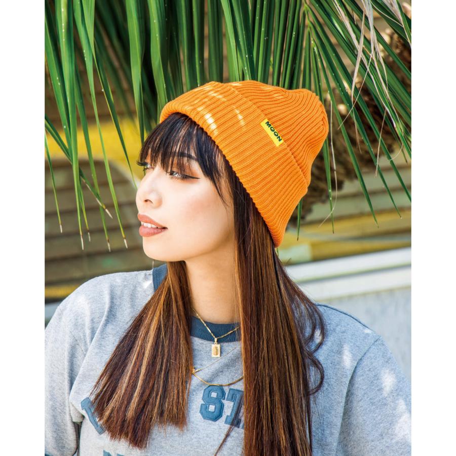 MOONEYES ムーンアイズ MOON コットン/アクリル ビーニー キャップ