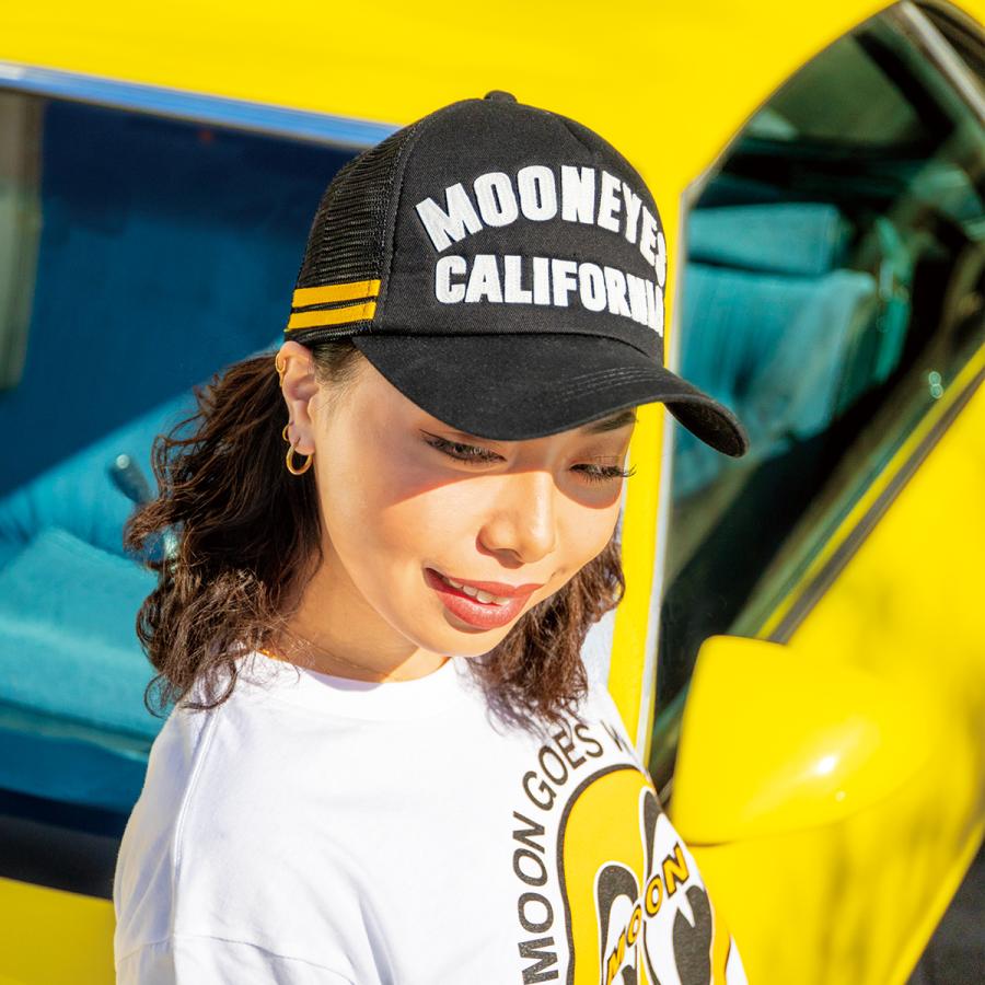 MOONEYES ムーンアイズ MOON フェルト パッチ メッシュ キャップ