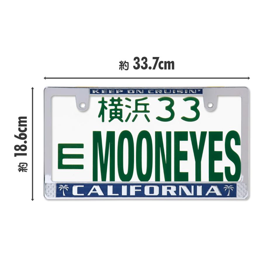 ムーンアイズ　ナンバープレート　ライセンスプレート　カリフォルニア　California　USDM MOONEYES ナンバーフレーム CALIFORNIA ライセンス プレート フレーム