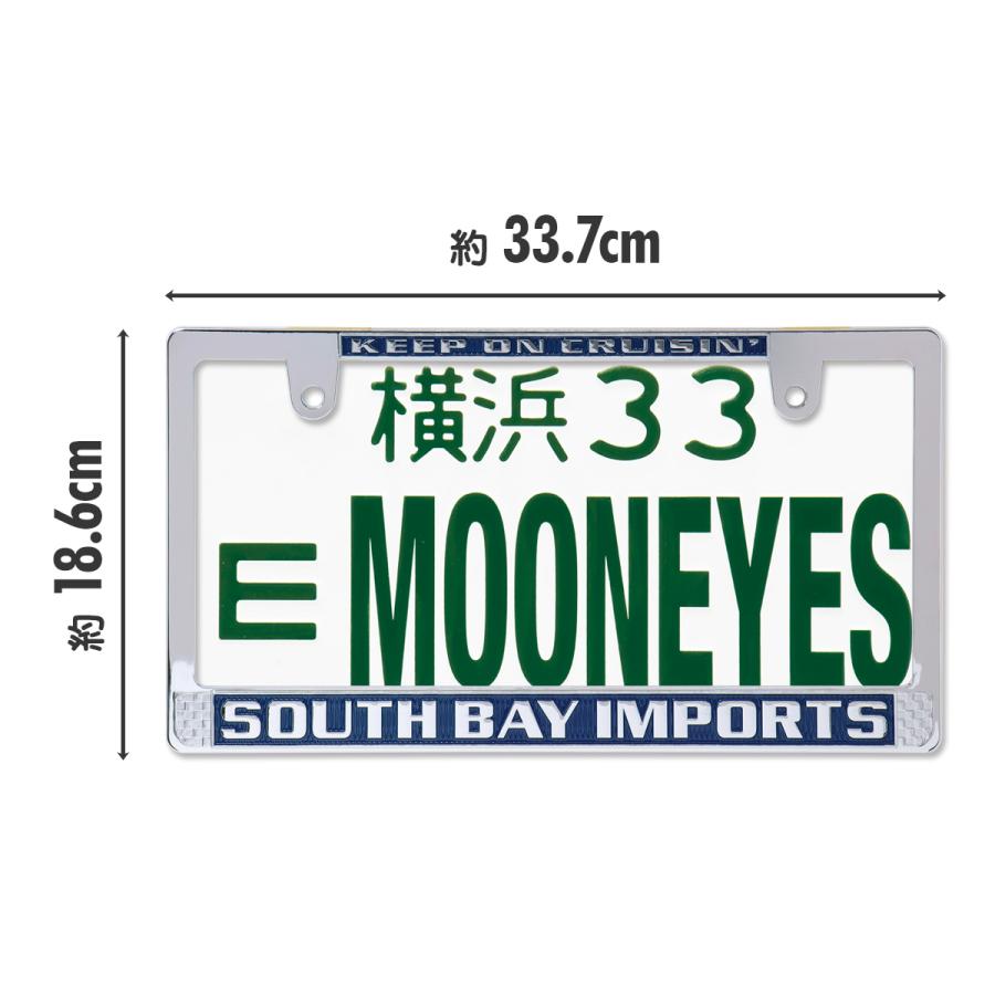 MOONEYES ナンバーフレーム SOUTH BAY IMPORTS ライセンス プレート
