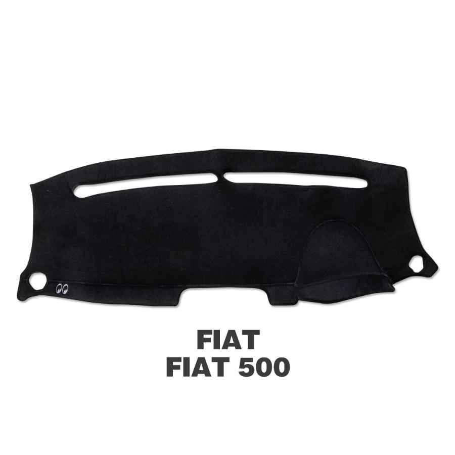 【フィアット500】MOONダッシュボードマット ブラック MOONEYES ムーンアイズ FIAT500 ダッシュマット / 2007-2017 / 312系