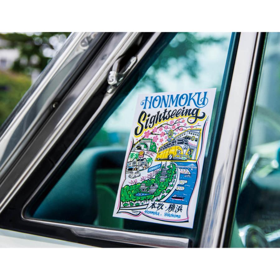 MOONEYES ムーンアイズ Honmoku Sightseeing ステッカー : MOONEYES