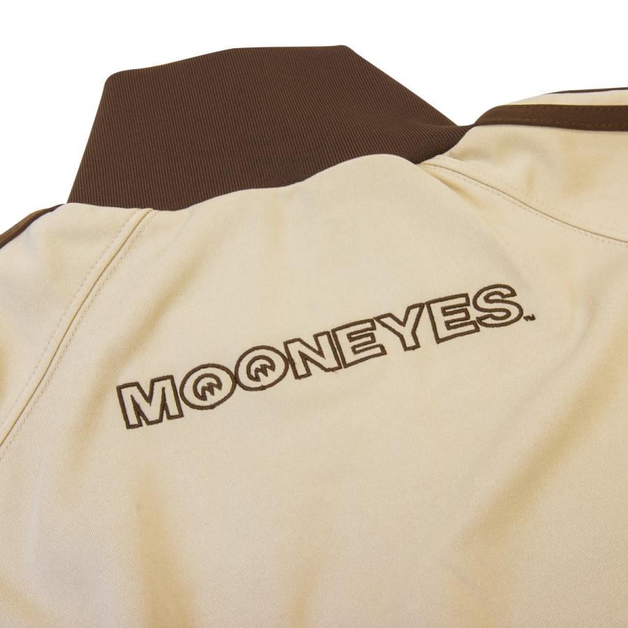 MOONEYES 刺繍ロゴ ジャージ 上下セット 新品 XL / L サンド MOONEYES ムーンアイズ MOON Embroidery トラック ジャケット
