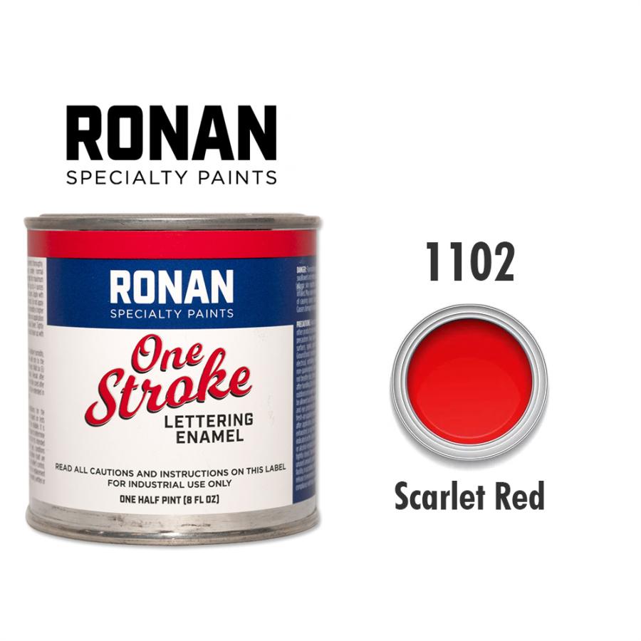 スカーレット レッド 1102 ロナン ワンストローク ペイント (Ronan One Stroke Paints) 237ml ムーン